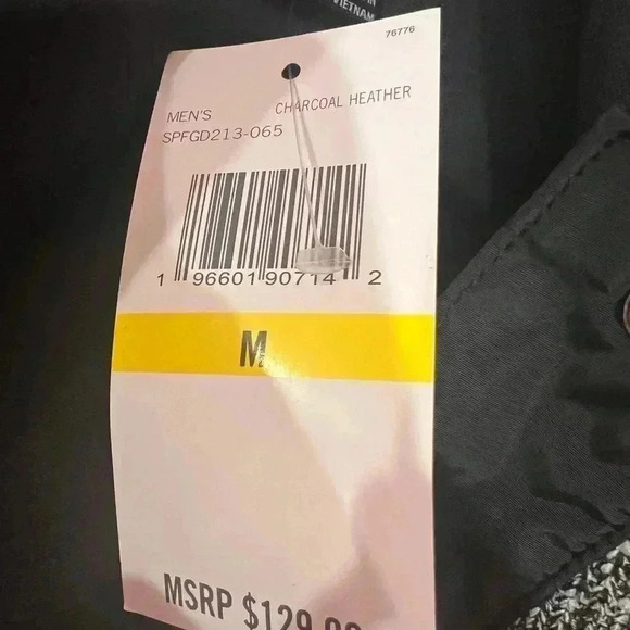 Spyder Quarter Button Up Pullover Size Medium NWT Gray Black - Picture 4 of 4